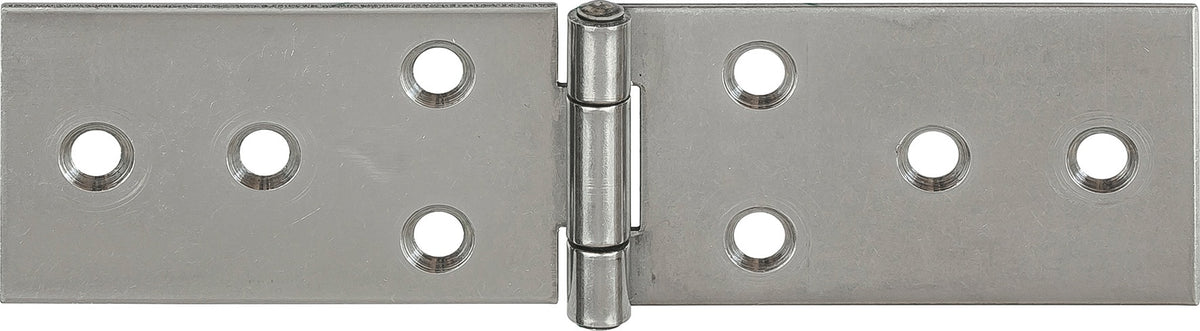 Tischband VORMANN 28 mm Höhe, 80 mm geöffnet, Edelstahl V2A