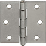 VORMANN Scharnier 63 mm aus Edelstahl V2A, käntig, mit losem Knopfstift