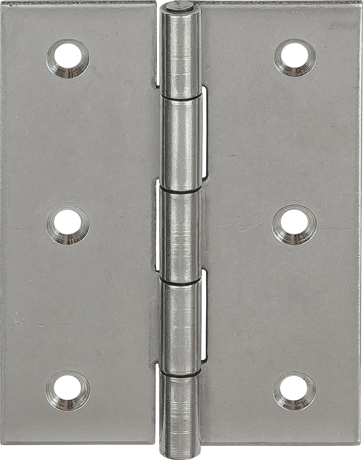 VORMANN Scharnier 10502 – Edelstahl V2A, gerollt, halbbreit, 40 x 32 x 0,9 mm