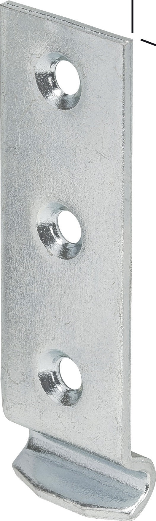 VORMANN Schließhaken L.44 B.18 S.2mm Stahl blau verzinkt DIN 3133 – 50 Stück