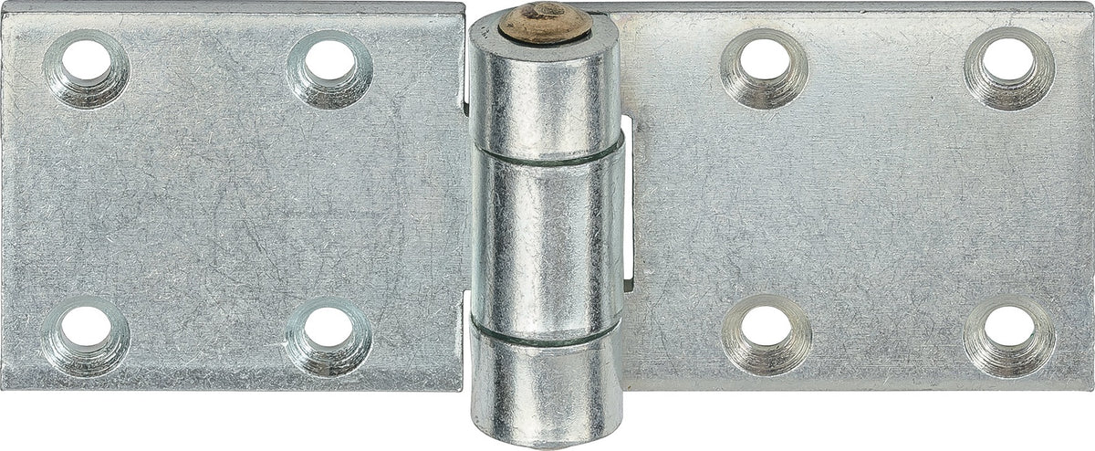 VORMANN Scharnier 130x50x4 mm Stahl blau verzinkt gerollt mit Messingstift