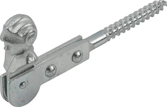 VORMANN Fensterladenfeststeller 120 mm, Stahl blau verzinkt, zum Einschrauben mit Kopf