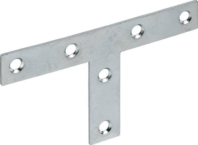 VORMANN T-Flachwinkel 70x16x1,5 mm Stahl blau verzinkt – 50 Stück