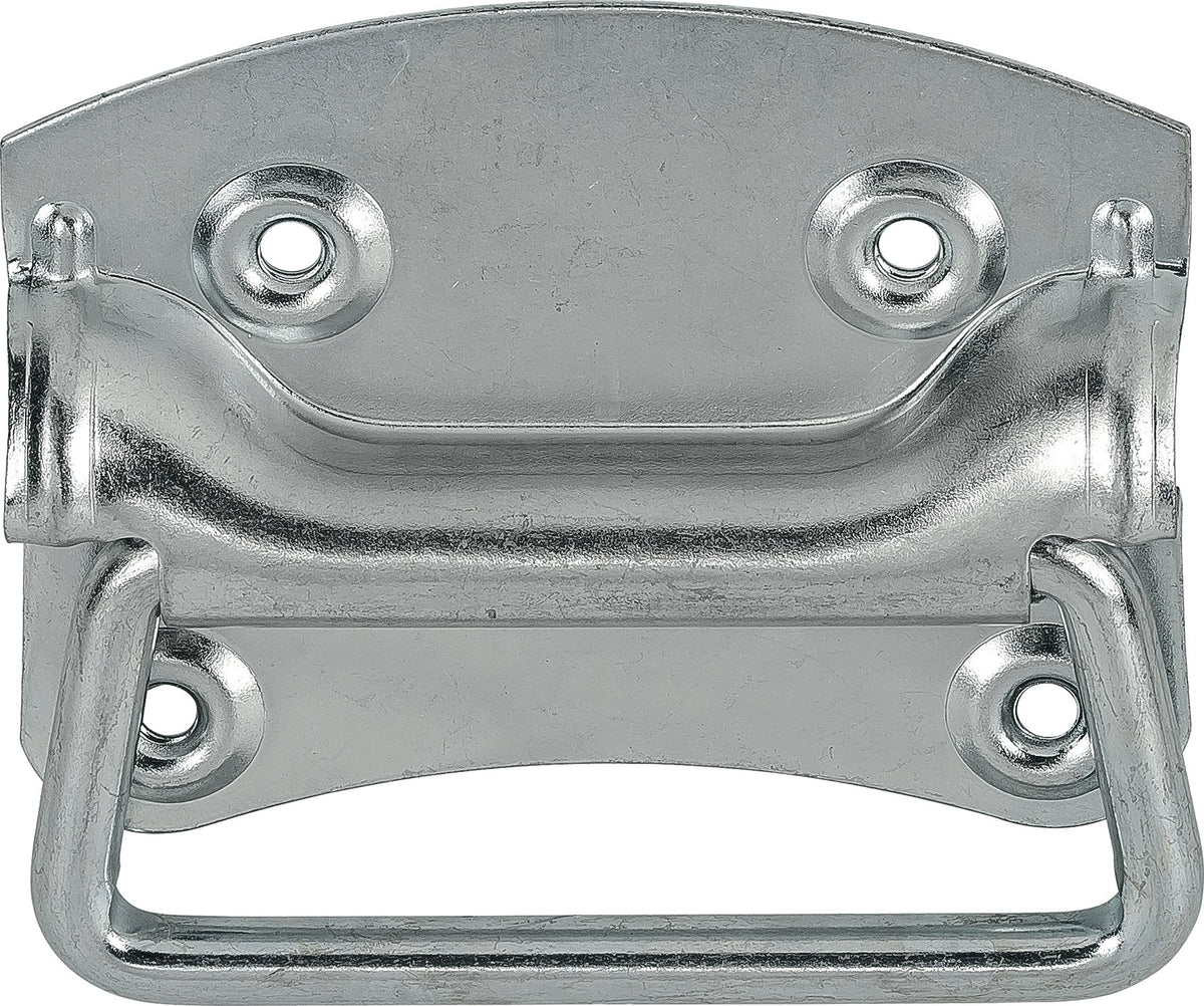 VORMANN Kistengriff 70 x 80 mm Stahl blau verzinkt 4 Löcher – 10 Stück