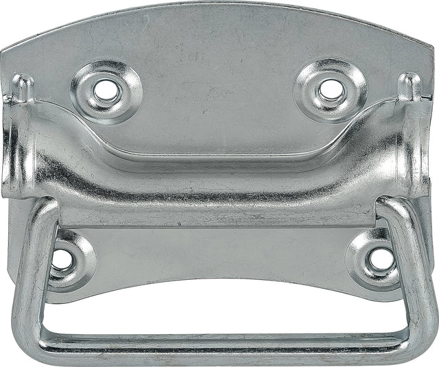VORMANN Kistengriff 70 x 80 mm Stahl blau verzinkt 4 Löcher – 10 Stück