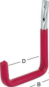 VORMANN Wandhaken U-Form 82 mm Ausladung, Stahl verzinkt, ohne Gummierung – Universalhaken