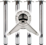 BMB Tischbein-Set weiß 60 mm Höhe 710 mm mit Platten-Befestigung