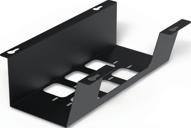 BMB Kabelwanne BOXIT V – Metall, schwarz, 310 x 120 mm, Höhe 90 mm