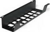 BMB Kabelwanne BOXIT V – Metall, schwarz, 310 x 120 mm, Höhe 90 mm