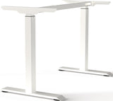 BMB Tischgestell weißaluminium RAL 9006, Höhe 900 mm, manuell verstellbar