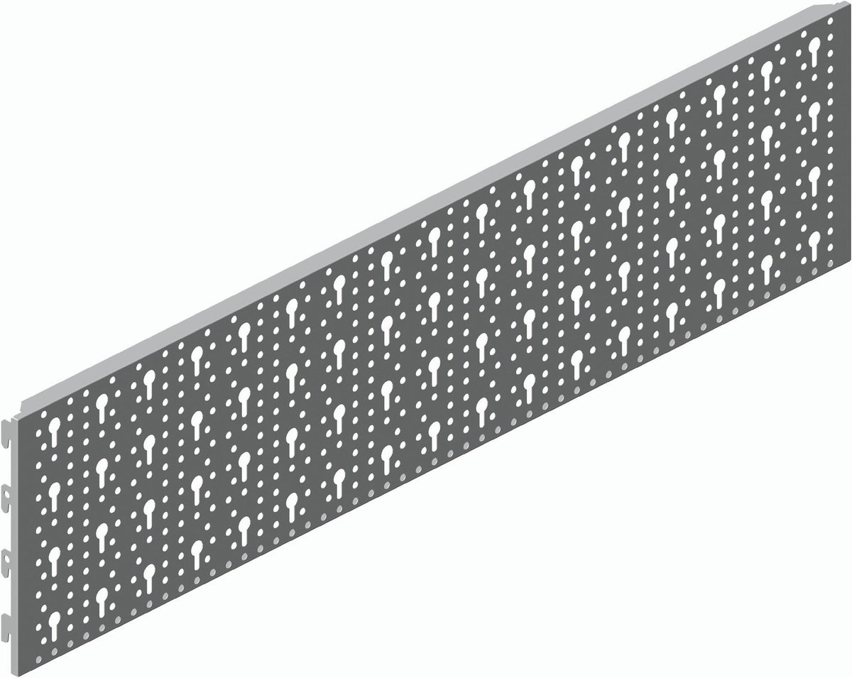 Stahl-Lochplatte STA weiß 800 x 200 mm von ALFER ALUMINIUM – Grundelement für Werkzeughalter
