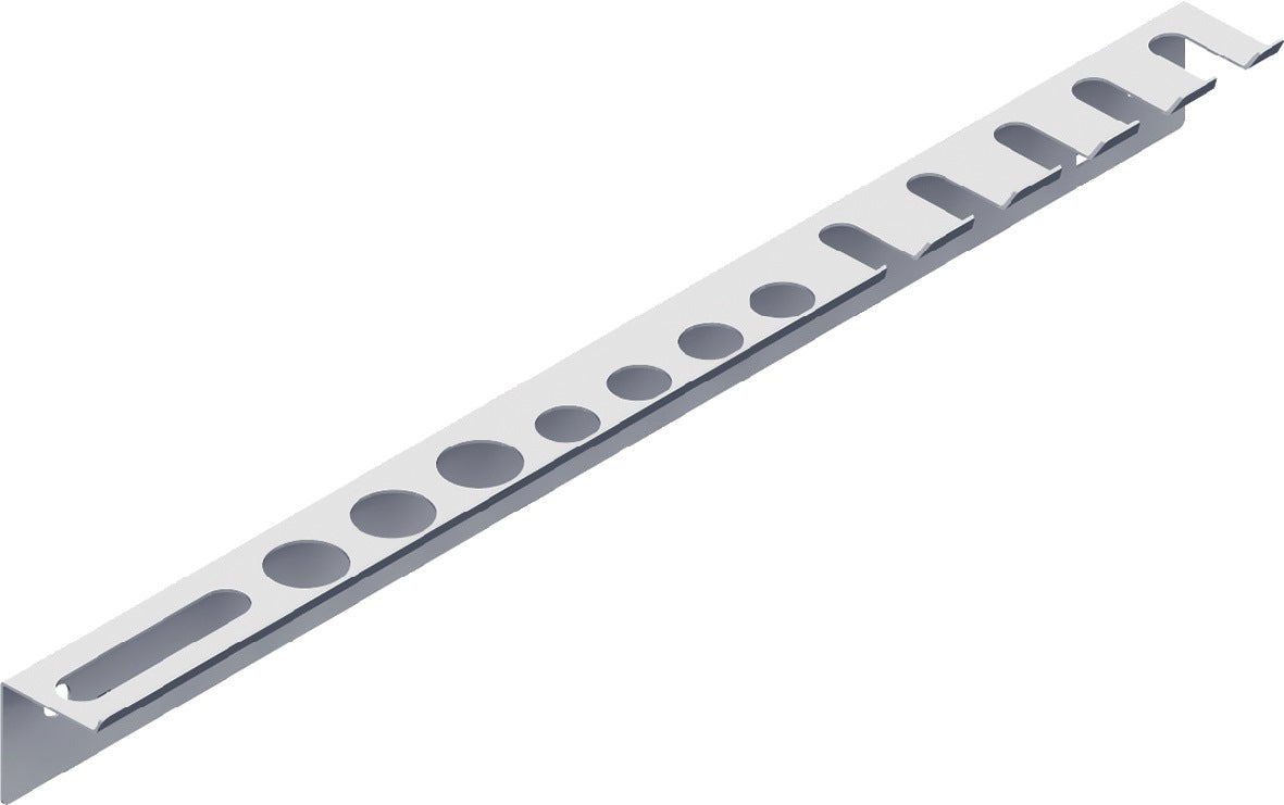 Werkzeughalter-Leiste 360 mm weiß mit 1 Haken von ALFER ALUMINIUM – 2 Stück