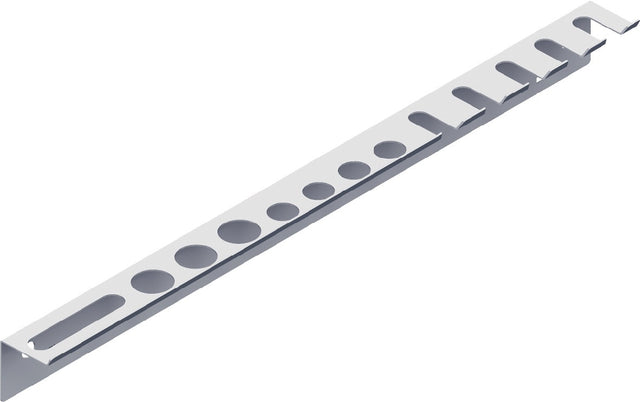 Werkzeughalter-Leiste 360 mm weiß mit 1 Haken von ALFER ALUMINIUM – 2 Stück