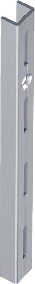 ALFER ALUMINIUM Wandschiene 1000 mm weißaluminium einreihige Lochung Stahl