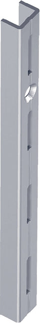 ALFER ALUMINIUM Wandschiene 1000 mm weißaluminium einreihige Lochung Stahl