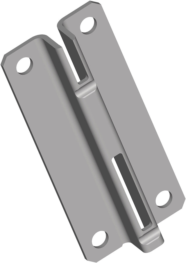 ALFER ALUMINIUM Kurzschiene 70 mm weiß Stahl einreihige Lochung für Regalsysteme