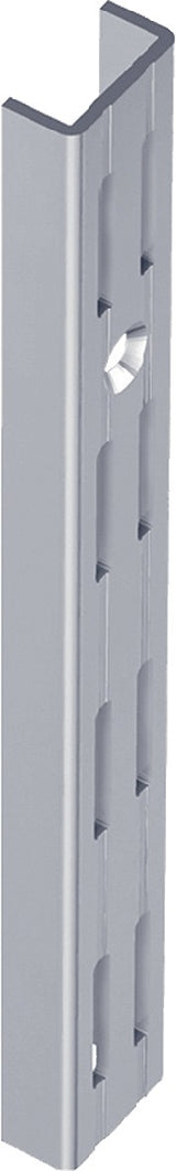 Wandschiene Stahl 500 mm weiß, zweireihige Lochung von ALFER ALUMINIUM – 2 Stück