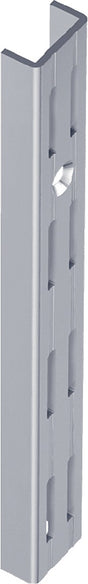 Wandschiene Stahl 500 mm weiß, zweireihige Lochung von ALFER ALUMINIUM – 2 Stück