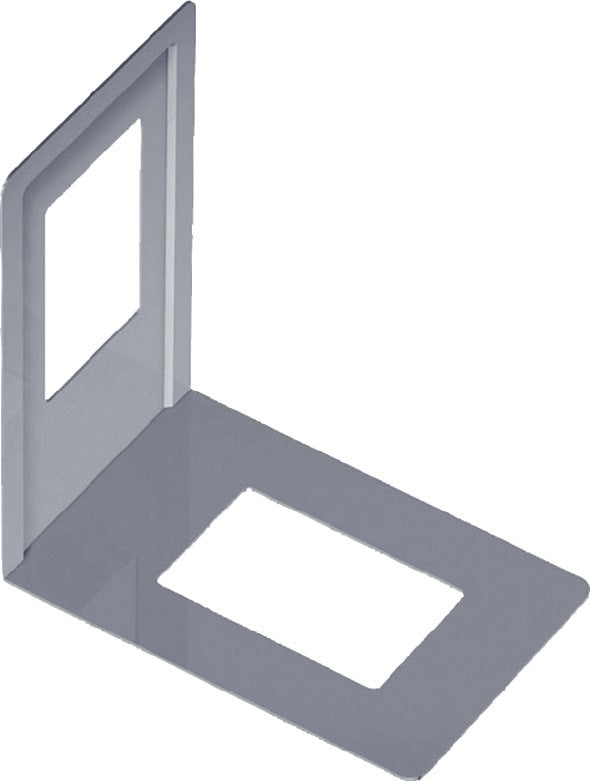 Bücherstütze weiß einteilig L.130mm H.120mm ALFER ALUMINIUM – Regalhalter