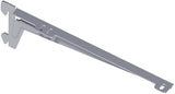 ALFER ALUMINIUM Winkelträger 10300 mit 2 Einhängehaken, 180 mm, Stahl weißaluminium, 55 kg pro Träger