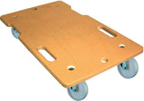 BS Rollen Transportroller 75 mm, 150 kg, Kunststoff Holz mit Griffmulde 600 x 350 mm