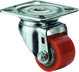 BS ROLLEN Lenkrolle 50 mm mit Anschraubplatte, Polyurethan, 150 kg Tragfähigkeit