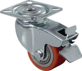 BS ROLLEN Lenkrolle mit Feststeller 35 mm Polyurethan, 100 kg Tragkraft, kompakte Bauform