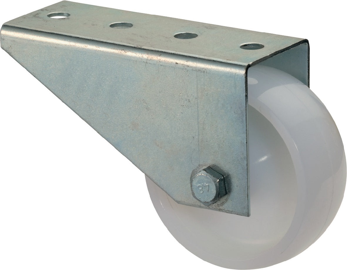 BS ROLLEN Torbockrolle 80 mm mit Anschraubplatte, Kunststoff, 50 kg Tragkraft
