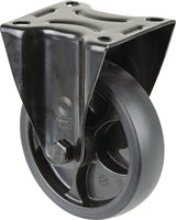 BS ROLLEN Bockrolle 80 mm Gummi mit Anschraubplatte, Tragfähigkeit 100 kg
