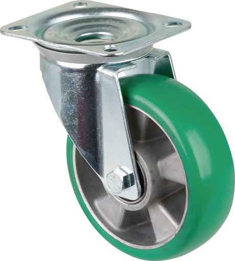 BS ROLLEN Lenkrolle 80 mm Polyurethan, 170 kg Tragfähigkeit, mit Anschraubplatte