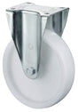 BS ROLLEN Schwerlast-Bockrolle 100 mm Kunststoff, 350 kg Tragfähigkeit, Anschraubplatte