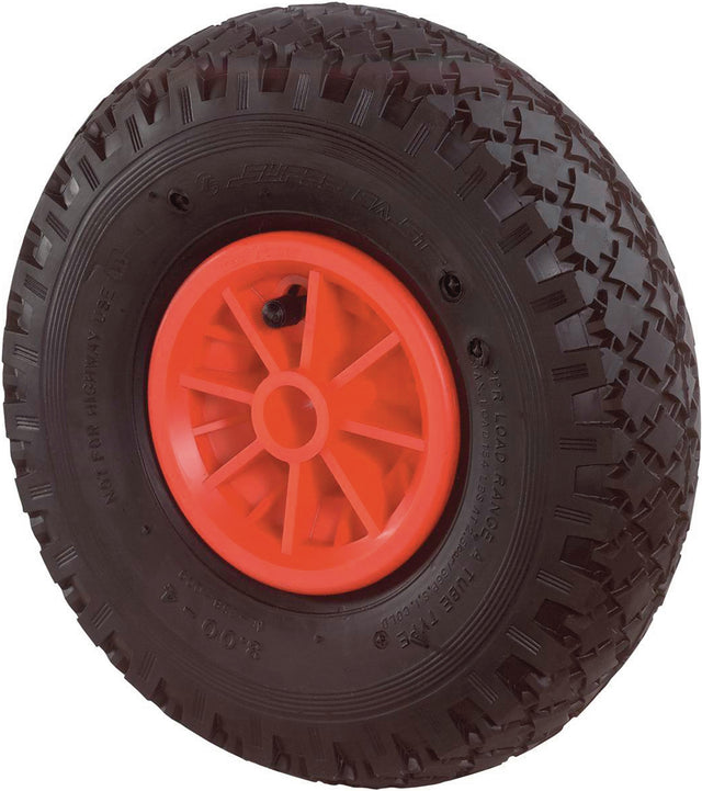 BS ROLLEN Luftrad 200 mm Ersatzrad mit Rillenprofil und Gleitlager, 80 kg Tragfähigkeit