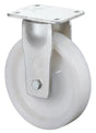 BS ROLLEN Schwerlast-Bockrolle 125 mm Kunststoffrad, 550 kg Tragfähigkeit, Plattenbefestigung, verzinkt