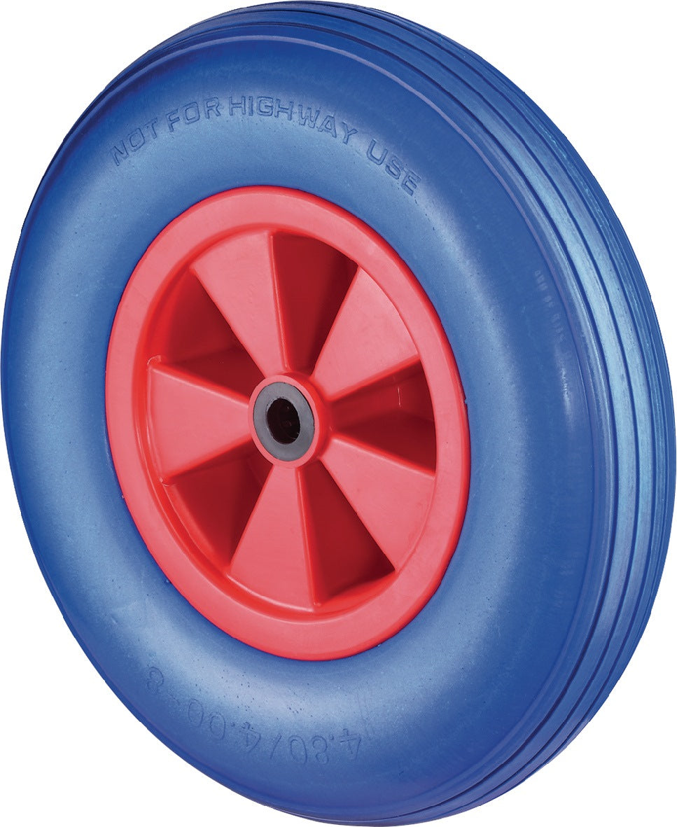 BS ROLLEN Polyurethanrad 400 mm pannensicher, 200 kg Tragfähigkeit, Rillenprofil, Ersatzrad