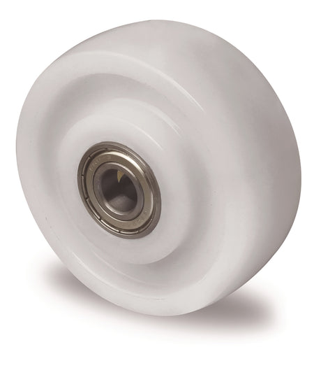 PROMAT Ersatzrad 80 mm Polyamid weiß, Tragfähigkeit 350 kg, Achs-Ø 10 mm