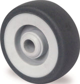 Ersatzrad TPE grau 50 mm von PROMAT – Tragfähigkeit 50 kg, Achs-Ø 6 mm, Nabenlänge 22 mm