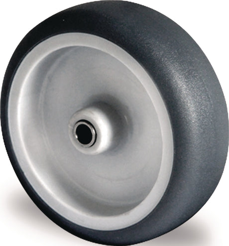 Ersatzrad TPE grau 50 mm von PROMAT – Tragfähigkeit 50 kg, Achs-Ø 6 mm, Nabenlänge 22 mm