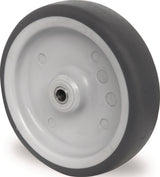 Ersatzrad TPE grau 50 mm von PROMAT – Tragfähigkeit 50 kg, Achs-Ø 6 mm, Nabenlänge 22 mm