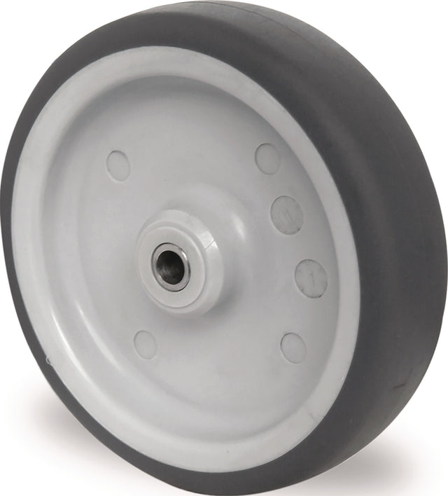 PROMAT Ersatzrad 125 mm TPE grau, Tragfähigkeit 100 kg, Achs-Ø 8 mm – NORDWEST