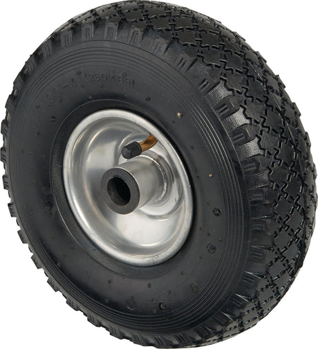 NORDWEST Luftrad 260 mm mit Stollenprofil, Tragfähigkeit 130 kg, Stahlblechfelge verzinkt
