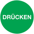 Türaufkleber Ø 50 mm Drücken von Schilderfabrikation Moedel – 10 Stück, selbstklebende Folie