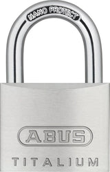 ABUS Zylindervorhangschloss 64TI/20 Titalium – 20 mm Schlosskörper, verschiedenschließend