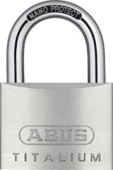 ABUS Zylindervorhangschloss 64TI/20 Titalium – 20 mm Schlosskörper, verschiedenschließend