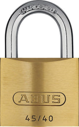 ABUS Zylindervorhangschloss 45/30 – Messing, verschiedenschließend, parazentrisches Schlüsselprofil