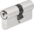 ABUS Profilhalbzylinder TI12ST 10/30 vs. 30/10 mm mit 3 Schlüsseln – TITALIUM™ Sicherheit