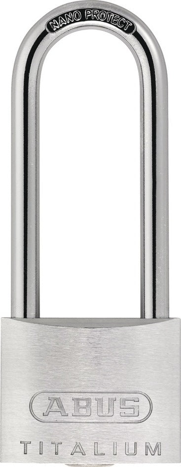 ABUS Zylindervorhangschloss 64TI/50HB60-150 mit verstellbarem Bügel 60-150 mm, Spezialaluminium
