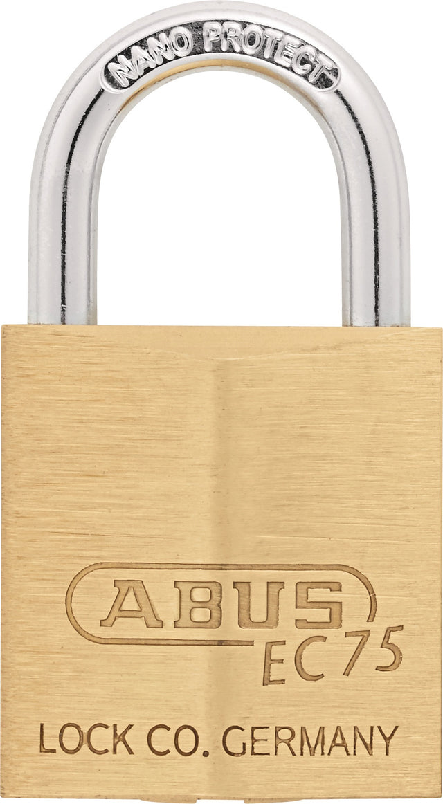 ABUS Zylindervorhangschloss 75/30 VS – Messing, gehärteter Stahlbügel, NANO PROTECT™