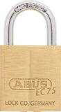 ABUS Zylindervorhangschloss 75/30 VS – Messing, gehärteter Stahlbügel, NANO PROTECT™