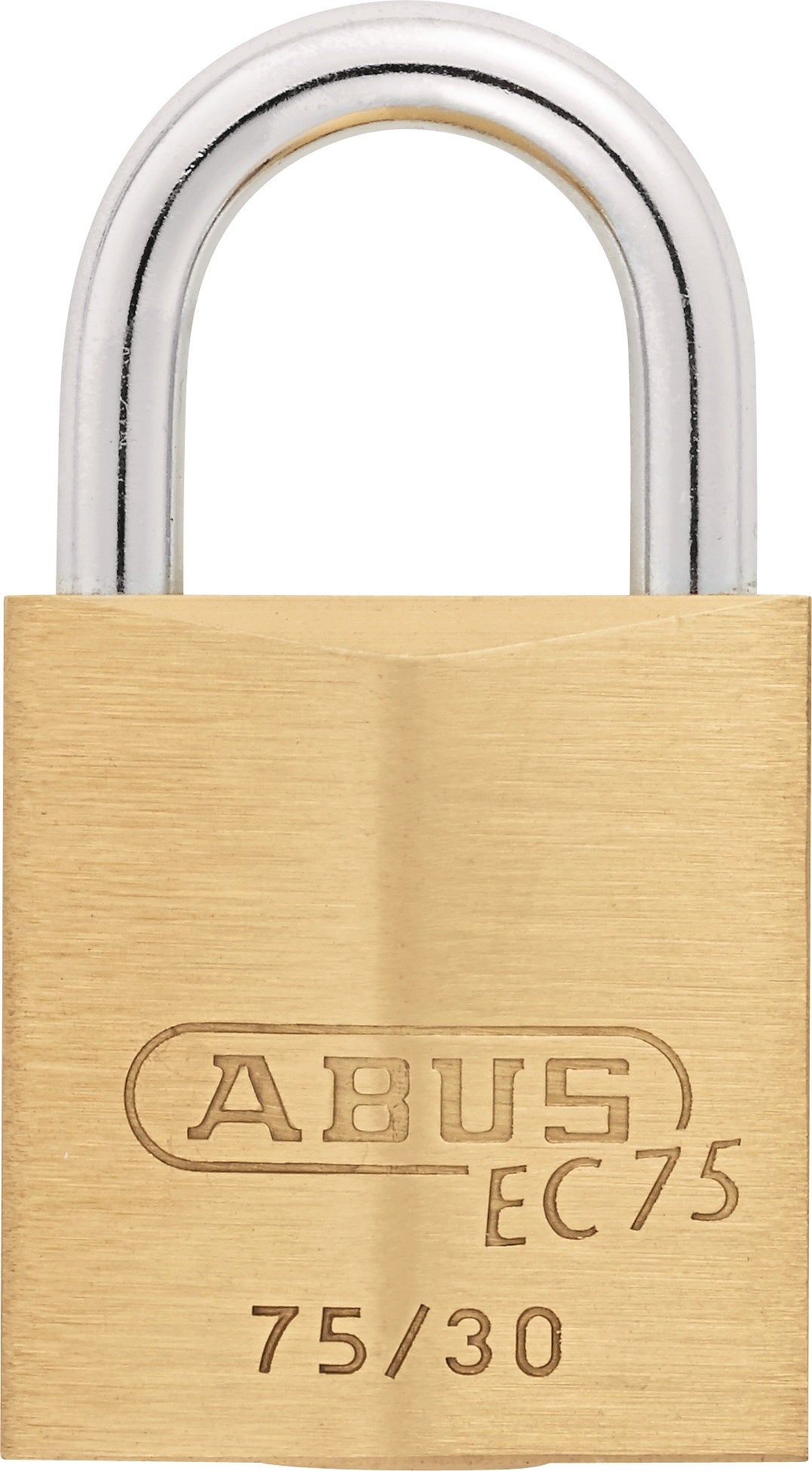 ABUS Zylindervorhangschloss 75/30 VS – Messing, gehärteter Stahlbügel, NANO PROTECT™