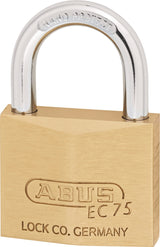 ABUS Zylindervorhangschloss 75/30 VS – Messing, gehärteter Stahlbügel, NANO PROTECT™